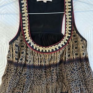 Beautiful black printed short dress